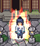 A Kết Đan cultivator charging, a tall blazing aura